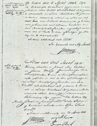 1804-04-22 - Huwelijksakte Jan Dirks Buitenhuis en Lena Huijsman