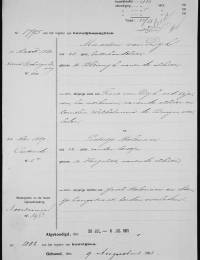 1911-07-30 - Huwelijksaangifte Maarten van Dijk en Pietertje Molenaar